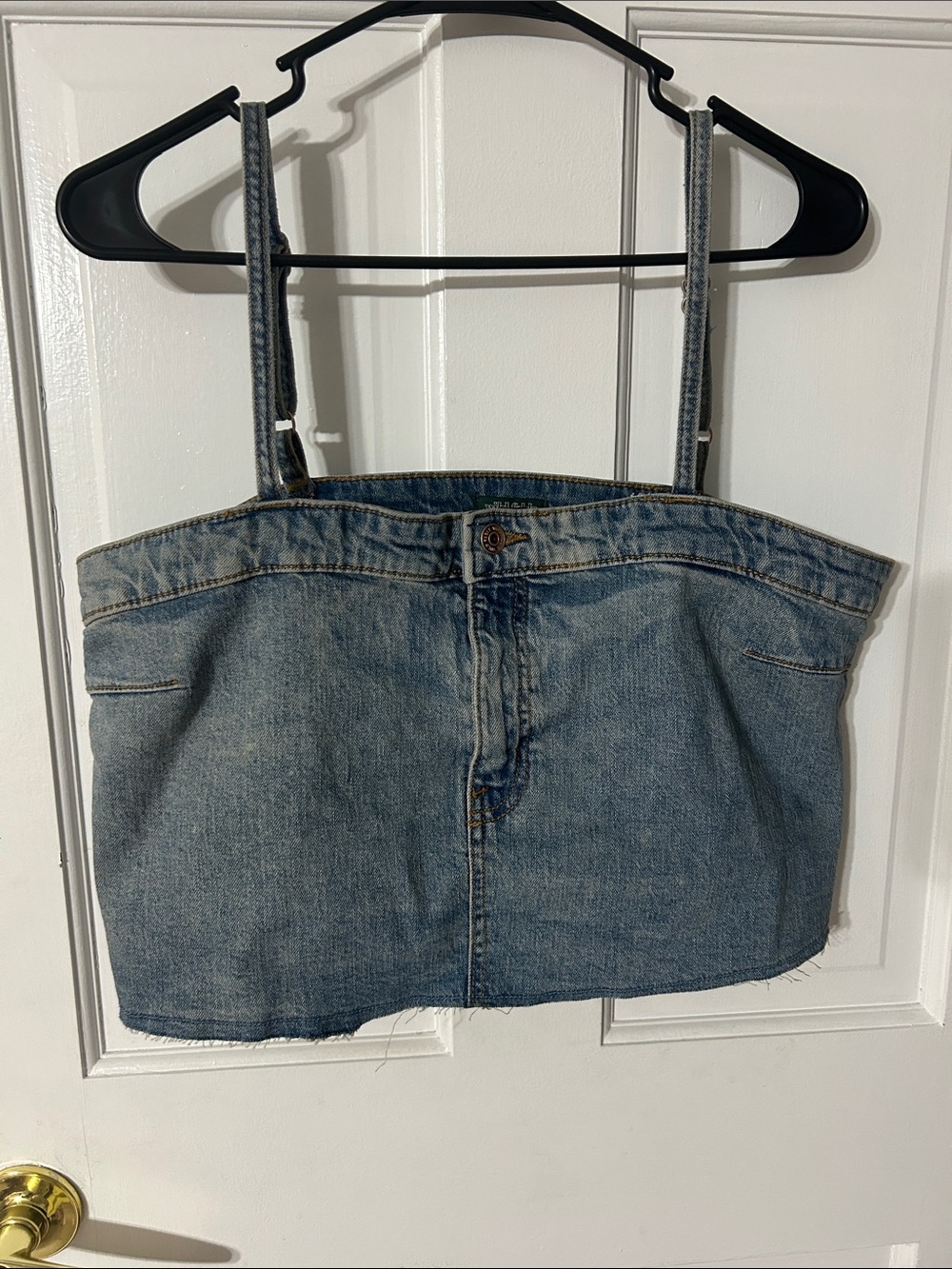 wild fable Light Blue Denim Crop Top